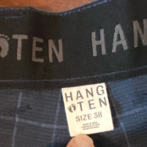 Hang Ten Men's Checkered Stripe Shorts Size 38 - Picture 3 of 8